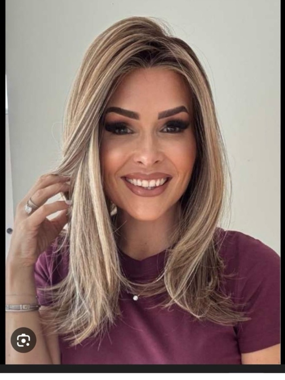 Belle Tress lux wig Fontaine in Shaken Oatmilk Blonde R- BNWT